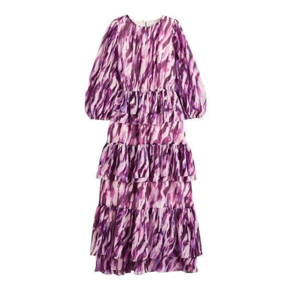 H&M Purple Long Sleeve Dress